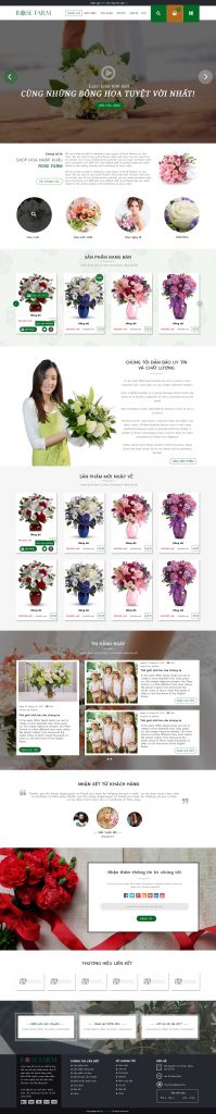 Thiết kế web bán hoa hồng