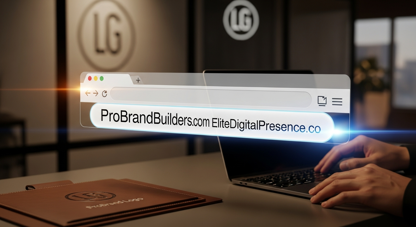 Minh họa về tầm quan trọng của tên miền trong việc xây dựng thương hiệu trực tuyến và tạo sự hiện diện chuyên nghiệp cho doanh nghiệp trên internet.