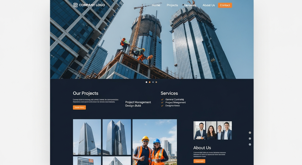 Khám phá các template website công ty xây dựng chuyên nghiệp, tối ưu SEO, giúp nâng tầm thương hiệu và thu hút khách hàng tiềm năng. Liên hệ ngay để được tư vấn thiết kế website phù hợp!