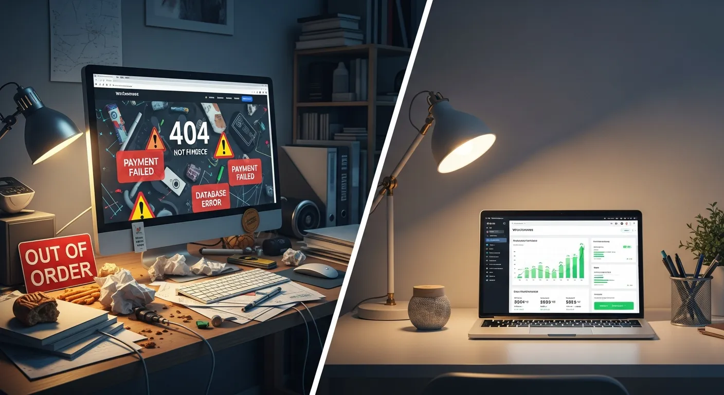 sự khác biệt giữa một website được cấu hình woocommerce cơ bản đúng cách và một website thiết lập cẩu thả