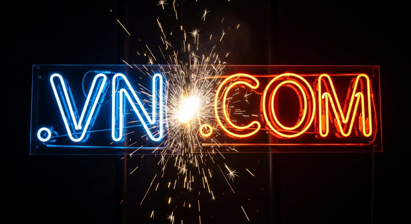 tên miền .vn hay .com tốt hơn