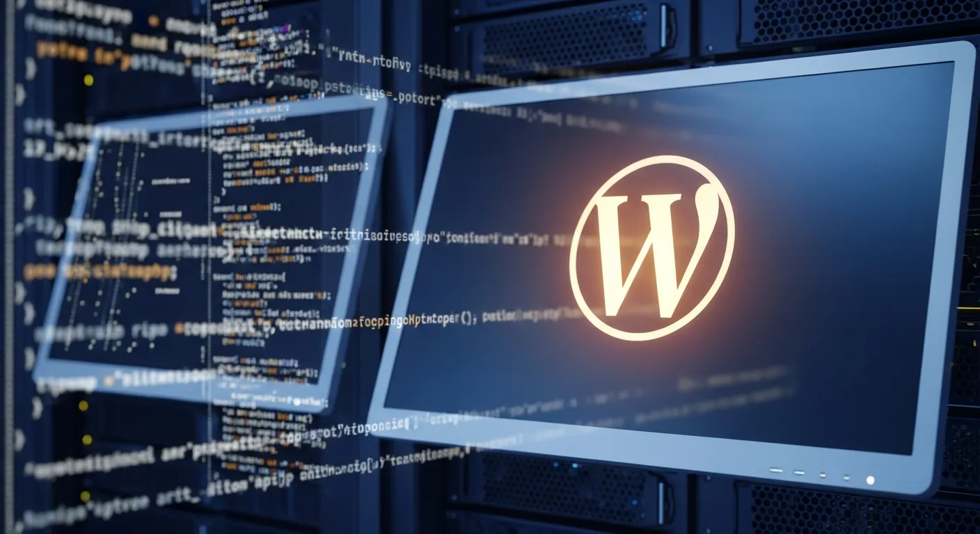 Giao diện cài đặt WordPress trên một máy chủ ảo VPS với mã nguồn và database
