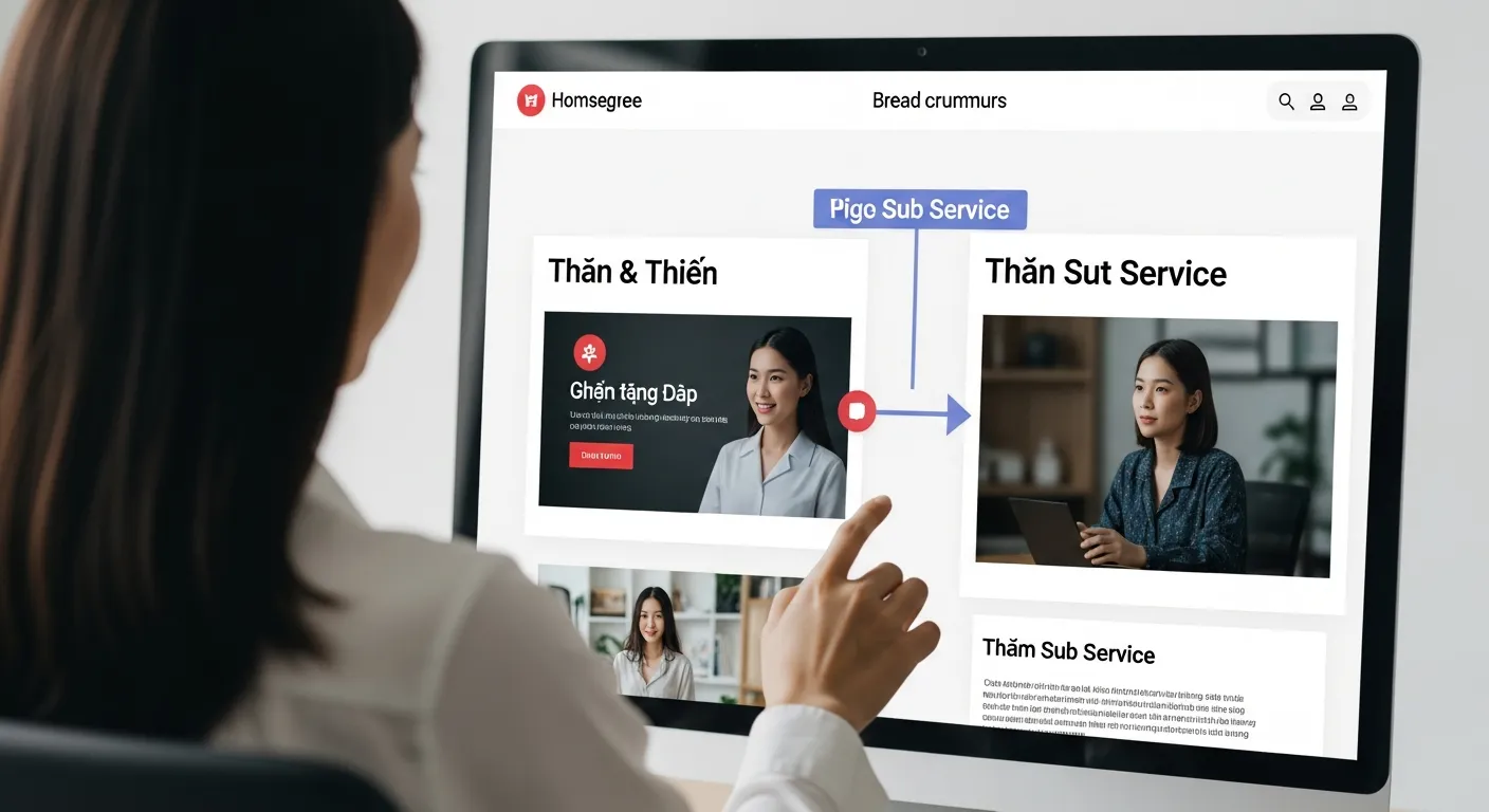 tối ưu hóa trang con wordpress bằng breadcrumbs giúp cải thiện trải nghiệm điều hướng của người dùng