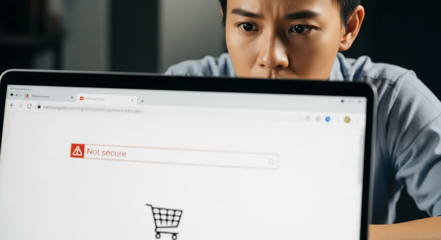 Người dùng Việt Nam lo lắng khi thấy cảnh báo Không bảo mật khi mua sắm online trên website chưa cài SSL