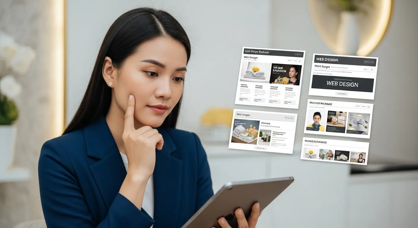 Dự toán chi phí thiết kế website spa dựa trên các gói dịch vụ và bảng giá chi tiết
