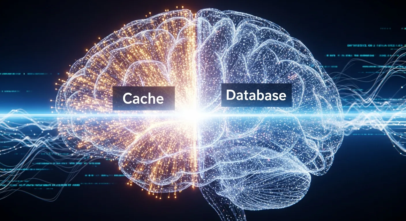 minh họa cơ chế hoạt động của caching giúp tăng tốc độ website WordPress và giảm tải cho cơ sở dữ liệu