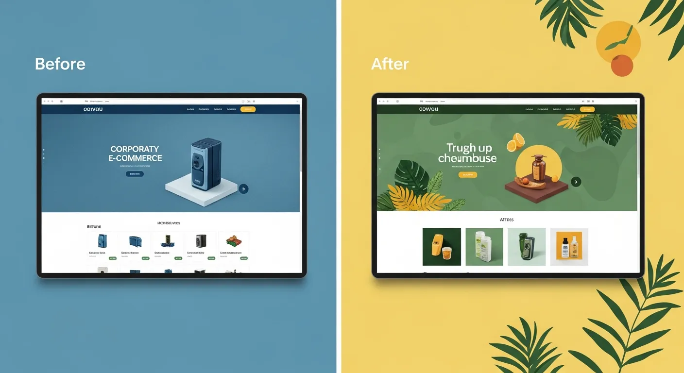 case study so sánh hiệu quả trước và sau khi áp dụng đúng ý nghĩa màu sắc trong thiết kế web