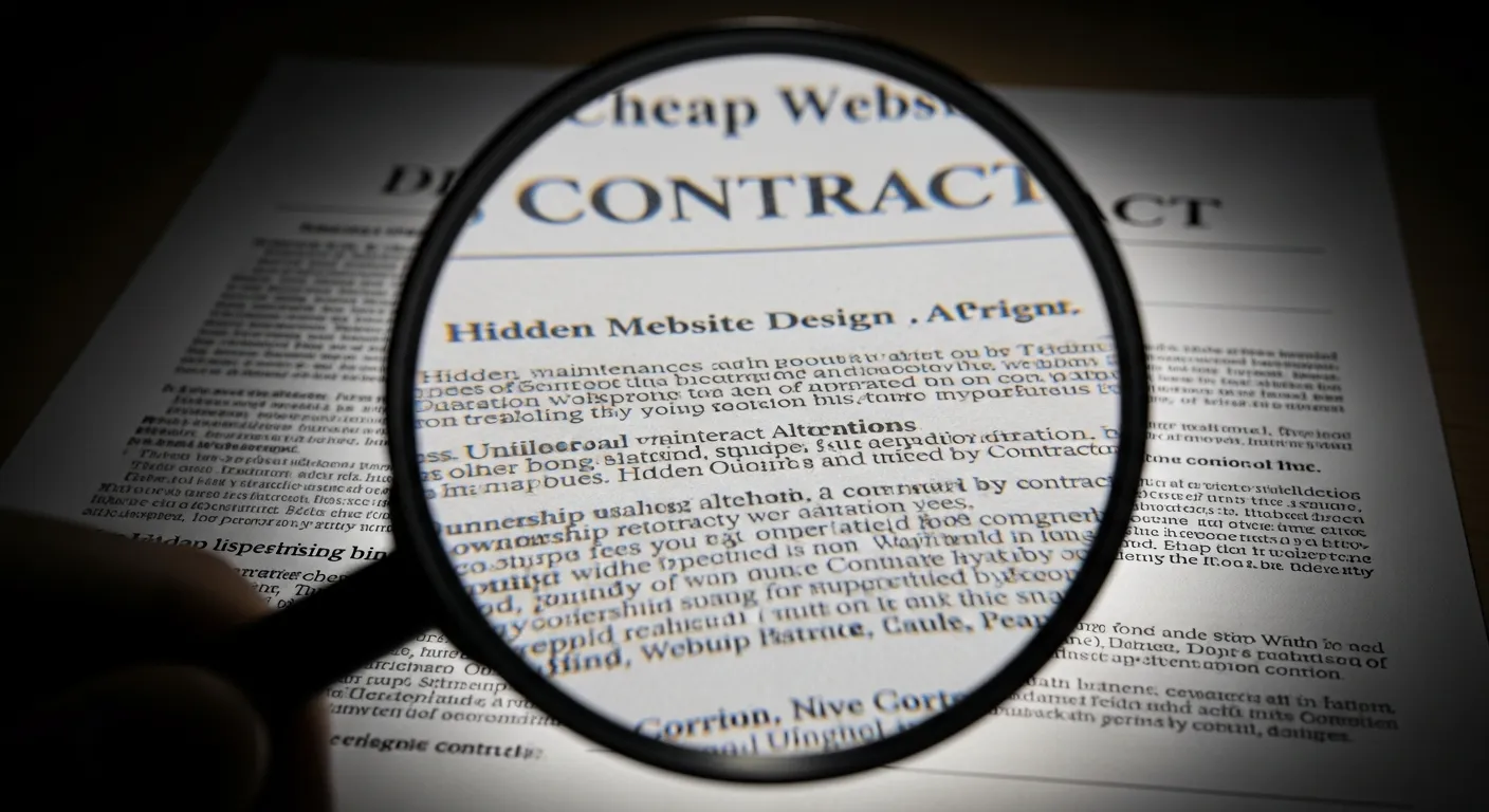 Phân tích chi tiết các điều khoản và chi phí ẩn trong dịch vụ thiết kế website giá rẻ